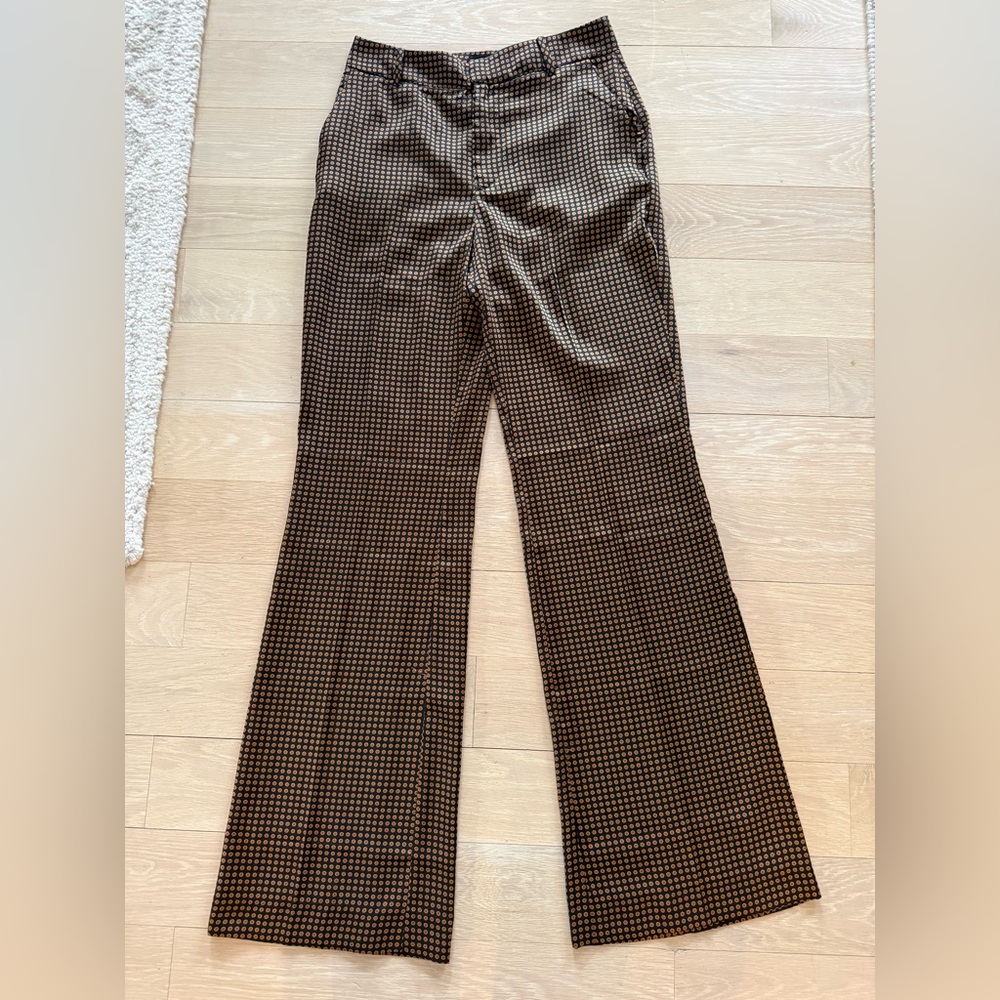 Mango wide-leg satin feel pants